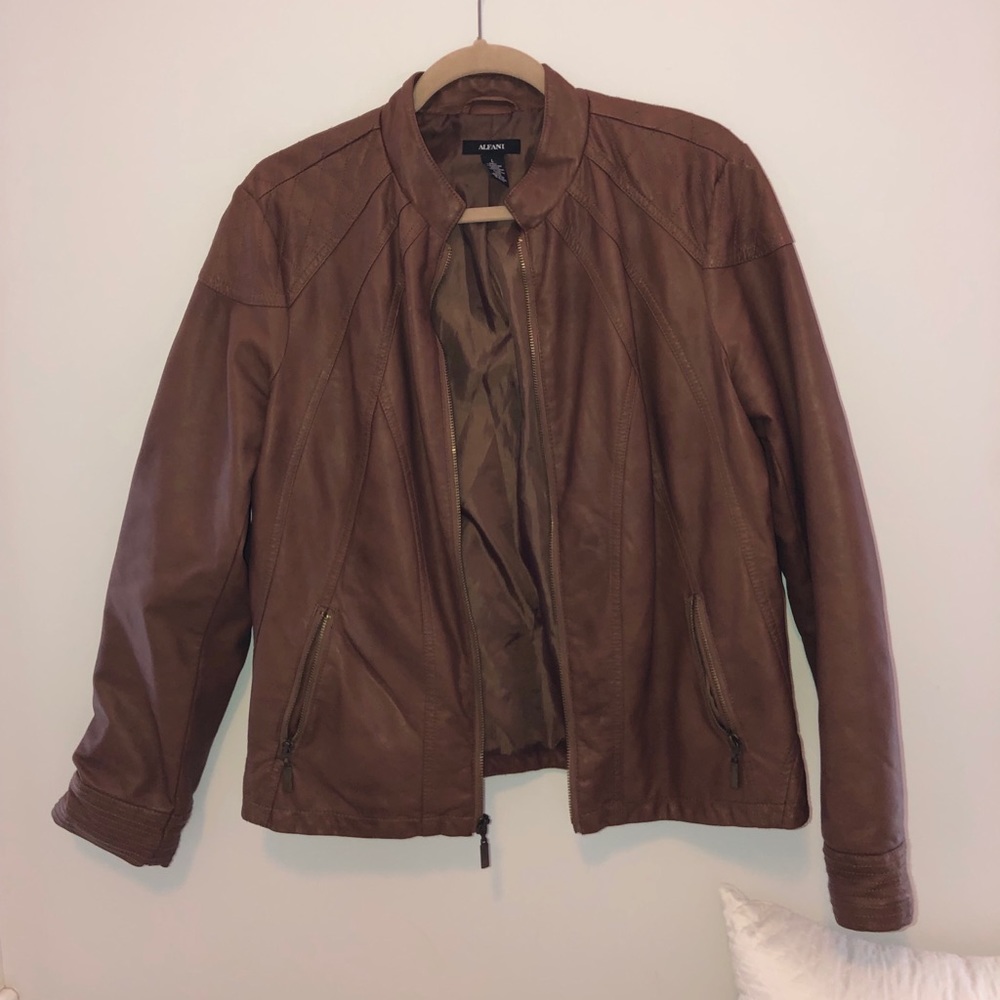 Alfani Leather Jacket